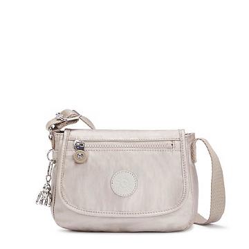 Torby Mini Kipling Sabian Metallic Crossbody Beżowe | PL 1867EB